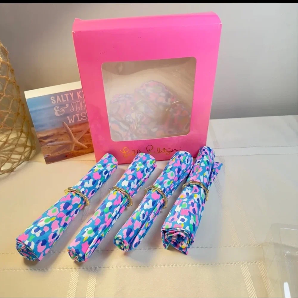 Lilly Pulitzer Multicolor Pen Set in Pink and Blue